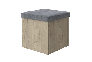Пуфик Пуф Como/Veda (ЛДСП Бунратти+ткань Бунратти/Sohu Сталь) 42x42