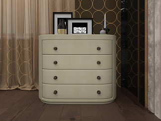 Комод Verda Classic (Экокожа Валенсия Бежевый) 53x106