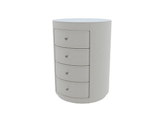 Тумба Verda Classic (Ткань: Микровелюр Marino 2 Молочный) 51x53