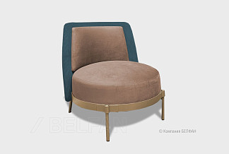 "Ливио" кресло; нераскл.; золото; Tiffany 29+Tiffany 12 (гр. 1/МТХ)