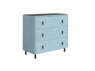 Комод Орматек Sofix (Велюр/ЛДСП Teddy 028 Морозная свежесть/Дуб Кантербери) 92x46