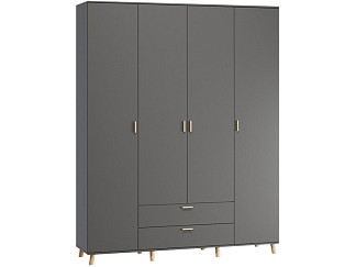 Распашной шкаф Пронто 4-190x240 Графитовый