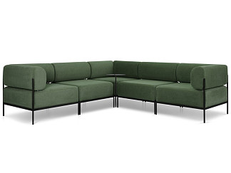 Диван модульный Нолан 5 Шенилл Зелёный