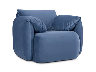 Кресло Тут Рядом Обнимаемся Велюр Голубой