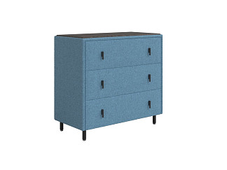 Комод Орматек Sofix (Шенилл/ЛДСП Piano 14 Королевский синий/Дуб Кантербери) 92x46