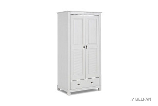 Шкаф для одежды 2-х дв. "Рауна" 21-180; белый воск