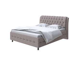 Кровать Como (Veda) 4 с ПМ + Матрас Orto Comfort Middle (Ткань: Рогожка Levis 25 Светло-коричневый) 200x200