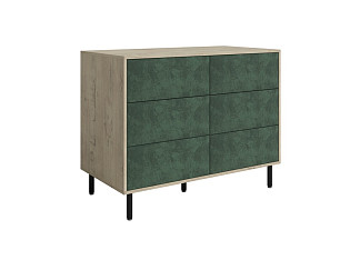 Комод Орматек Kleo (ЛДСП/Велюр Бунратти/Selfie Лесной мох) 110x57