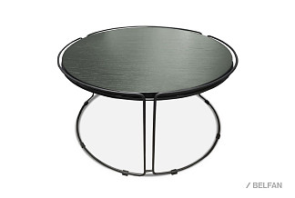 Стол журнальный "Collin" (круглый) большой; А-016.398; металл черный; Темпер