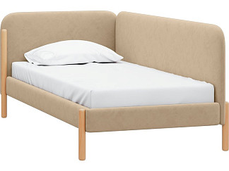 Кровать Кейси 90 Велюр Бежевый