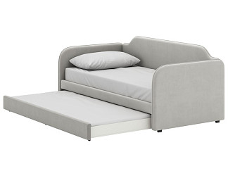 Кровать выдвижная детская Велди 90 Velvet Silver