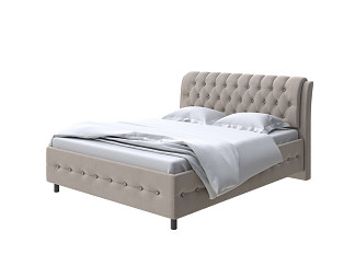 Кровать Como (Veda) 4 с ПМ + Матрас Orto Comfort Middle (Ткань: Микрофибра Diva Тауп) 200x190