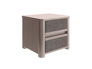 Тумба Орматек Wood Soft (ЛДСП+ткань Антик (береза)/Sohu Латте) 45x40