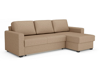 Угловой диван-кровать Dublin (левый, правый) (Велюр Happy 230 бежевый) 140x200