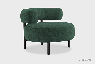 "Одри" кресло; нераскл.; 12; черный; Del vento 08 (гр. 3/НФ)