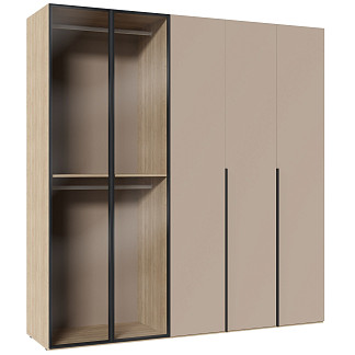 Шкаф пятистворчатый Некст со стеклом Некст