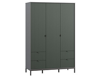 Распашной шкаф Трейвис 3-137x205 Темно-зеленый