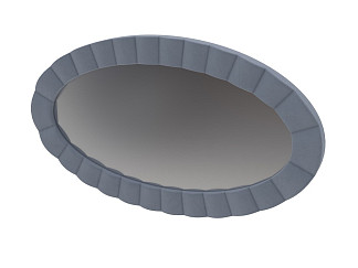 Зеркало Verda настенное Classic (Ткань: Микровелюр Manhattan Тихий океан) 119x5