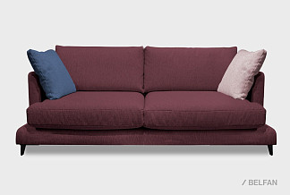 "Леформ" диван 2-х модульный; нераскл.; 22; металл черный; Diva321+Diva321+Diva316+Paddington22 (гр. 5/TD+MTX)