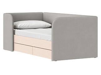 Детская кровать Модди 90 Велюр Серый