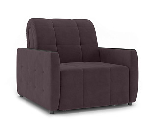 Кресло Орматек Кресло-кровать Berlin 2 Hard (Велюр/ЛДСП Ultra Сливовый (Plum)/Венге) 80x200