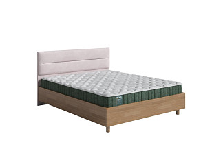 Кровать Орматек Albero Soft New с подъемным механизмом (Ткань/Массив (сосна) Антик (сосна)/Teddy 306 Лунный) 200x220