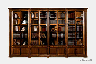 Набор мебели для библиотеки "Престиж-17.4"; ГМ 5931-12; беловежский орех
