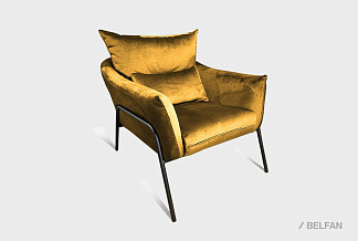 "Купер" кресло; нераскл.; 12; металл (гр. 2) черный; 35984