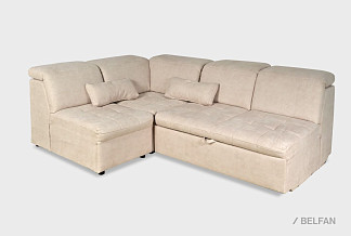 "Престон" диван индивидуальной модификации; раскл.; 10+90+20M; "Дельфин" (1300х1360); Nashville 01 (38926); (гр.3)