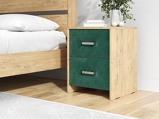 Тумба Орматек Reload (ЛДСП Бунратти+ткань Бунратти/Sohu Лазурь) 41x40