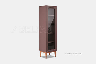 Витрина 1-но дв. "Сакраменто" (правая); кашемир, орех