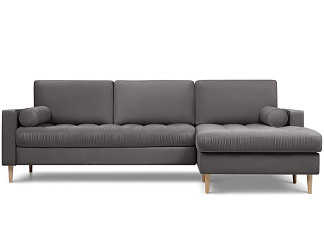 Диван угловой Плэнтис Velvet Grey