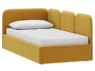 Детская кровать Имми 90 Велюр Горчичный