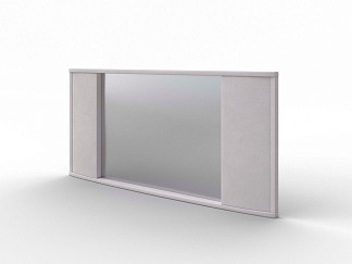 Зеркало Орматек настенное Vittoria (Ткань: Микровелюр Laska 01 Белая смородина) 132x8