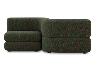 Диван модульный Брера 2 Букле Зеленый