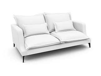 Орматек Mores 3-х местный Soft (Ткань: Шенилл Canvas white) 104x206