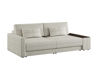 Орматек Диван-кровать Tokio прямой Middle (Ткань: Велюр Clever 02 бежевый/Венге) 157x200