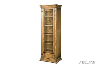 Шкаф для книг "Верди Люкс 1/1"; правый; дуб рустикаль с патиной