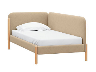 Кровать Кейси 120 Велюр Бежевый