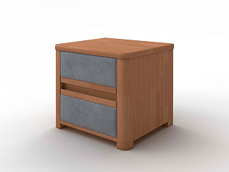 Тумба Орматек Wood Soft (Ткань: Микровелюр Антик (сосна) с брашированием/Laska 06 Серый мох) 45x40