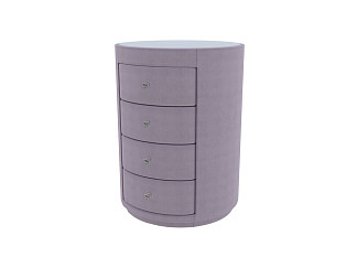 Тумба Verda Classic (Ткань: Микровелюр Marino 10 Лиловый) 51x53