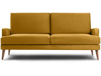 Диван прямой Хевит Velvet Yellow