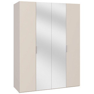 Шкаф четырехстворчатый Сохо беж с зеркалами Сохо беж