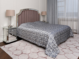 121GD-14615 Покрывало HOUSTON синее со стежкой 260*260