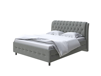 Кровать Como (Veda) 4 с ПМ + Матрас Orto Comfort Middle (Ткань: Шенилл Piano 20 Графитовый стержень) 200x200