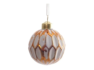 Елочное украшение Шар соты 6 см