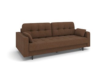 Орматек Диван-кровать Era Space Middle (Ткань: Рогожка Bravo Dark brown (коричневый)) 154x202