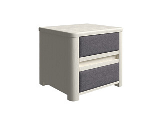 Тумба Орматек Wood Soft (Массив/Рогожка Слоновая кость (сосна) с брашированием/Nice Мокко) 45x40