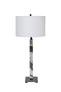 185HM-03631 Лампа настольная плафон цвет белый Н.87см