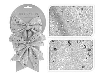 Елочное украшение Бант, набор 2шт